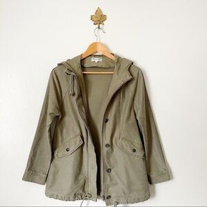Madewell Brimfield Boxy Green Military Jacket XS